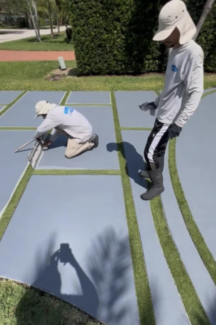 Residential driveway painting and sealing in Killian.