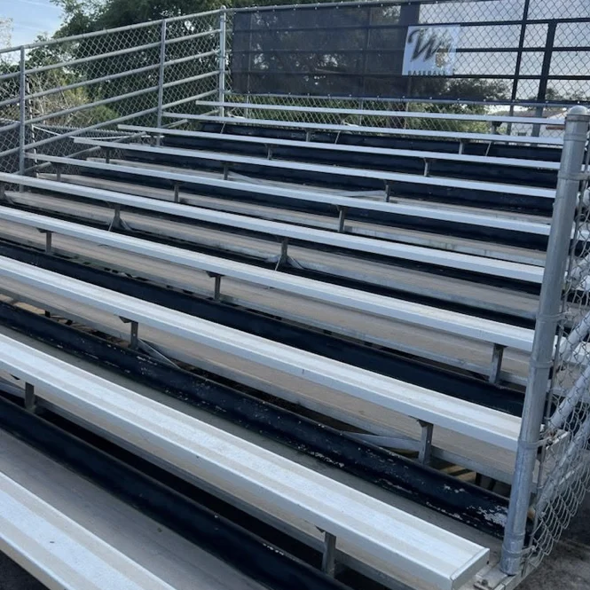 Bleachers at Westminster Christian School from the athletics-cleaning project